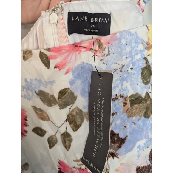 NWT Lane Bryant Floral Tie Strap Tiered Maxi Dress in Spring Bouquet - Picture 6 of 9